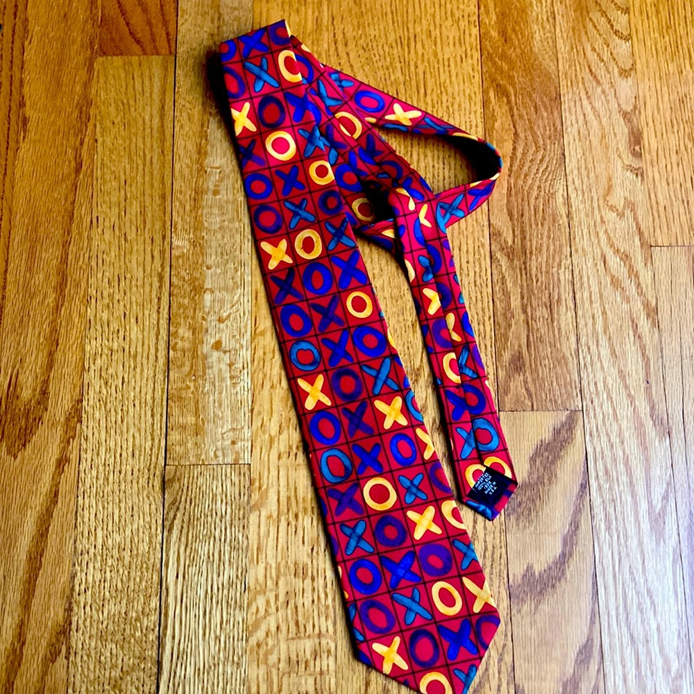 Beautiful red silk tie
